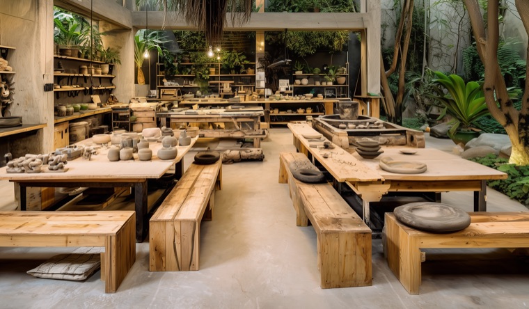 Pottery studio