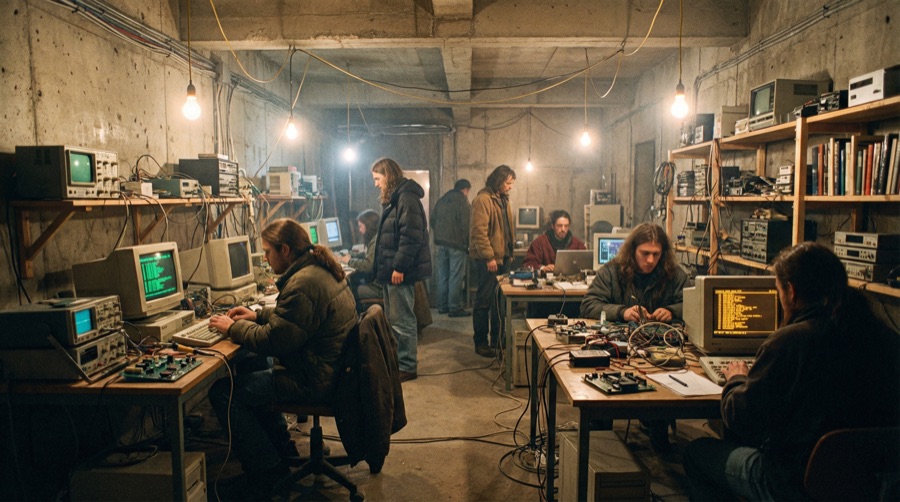 A hackerspace workshop
